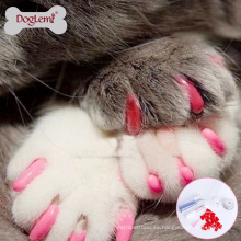 Pet Dog Cat Soft Paws Funda protectora de uñas con adhesivo adhesivo + aplicador